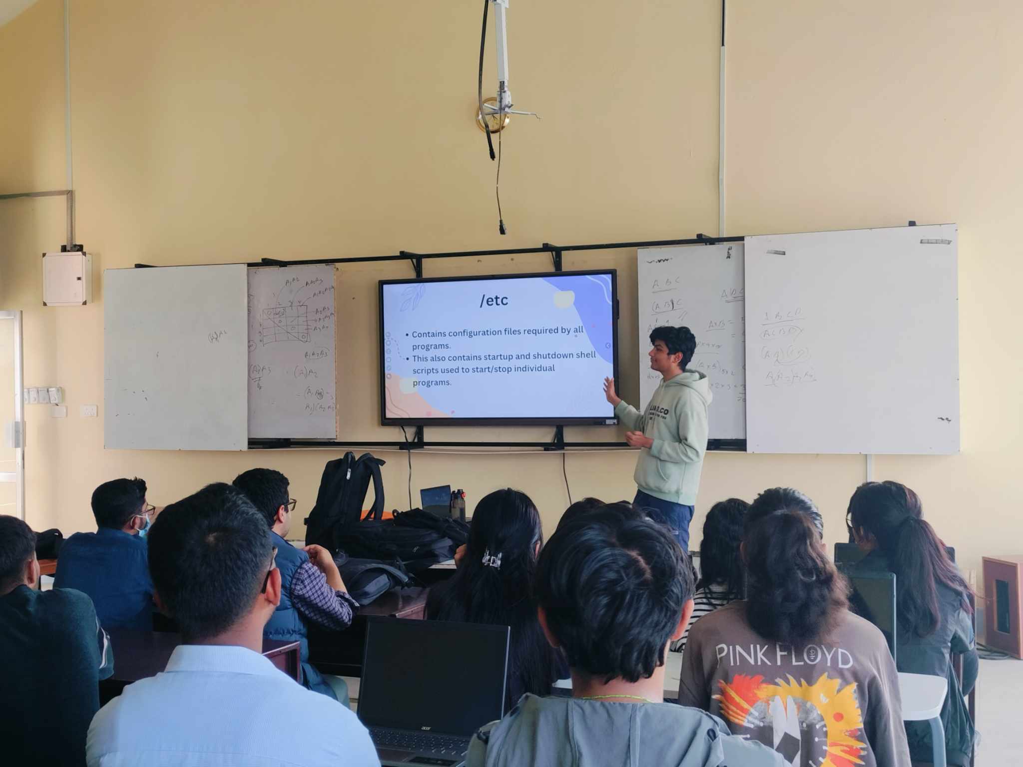 I, presenting about the linux-filsystem